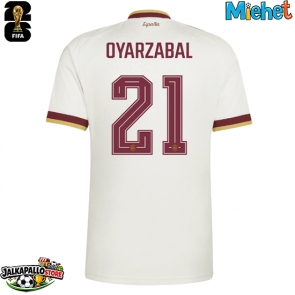 Espanja Mikel Oyarzabal #21 Vieraspaita MM-kisat 2026 Lyhythihainen